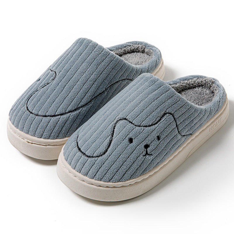 Unisex Striped Cat Slippers