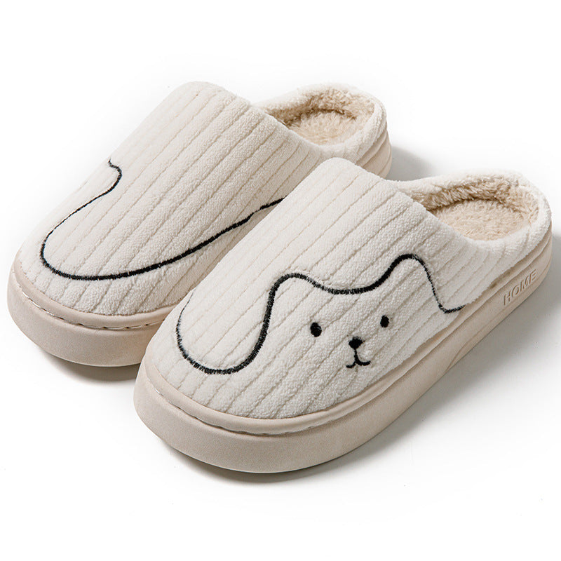 Unisex Striped Cat Slippers