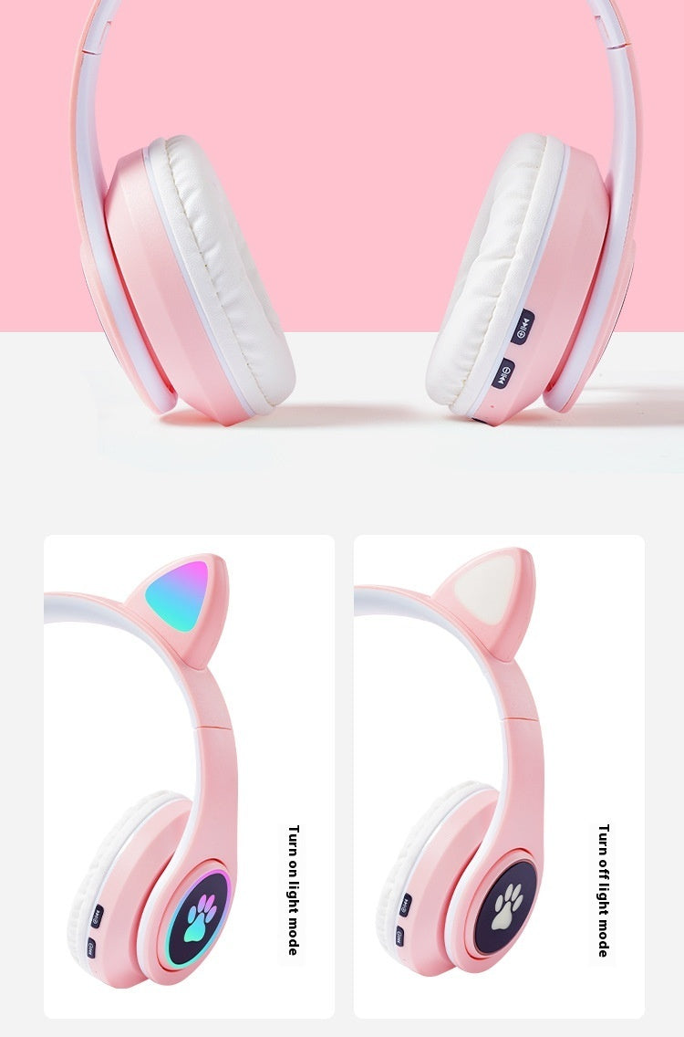 Cute Cat Ear Luminous Headset