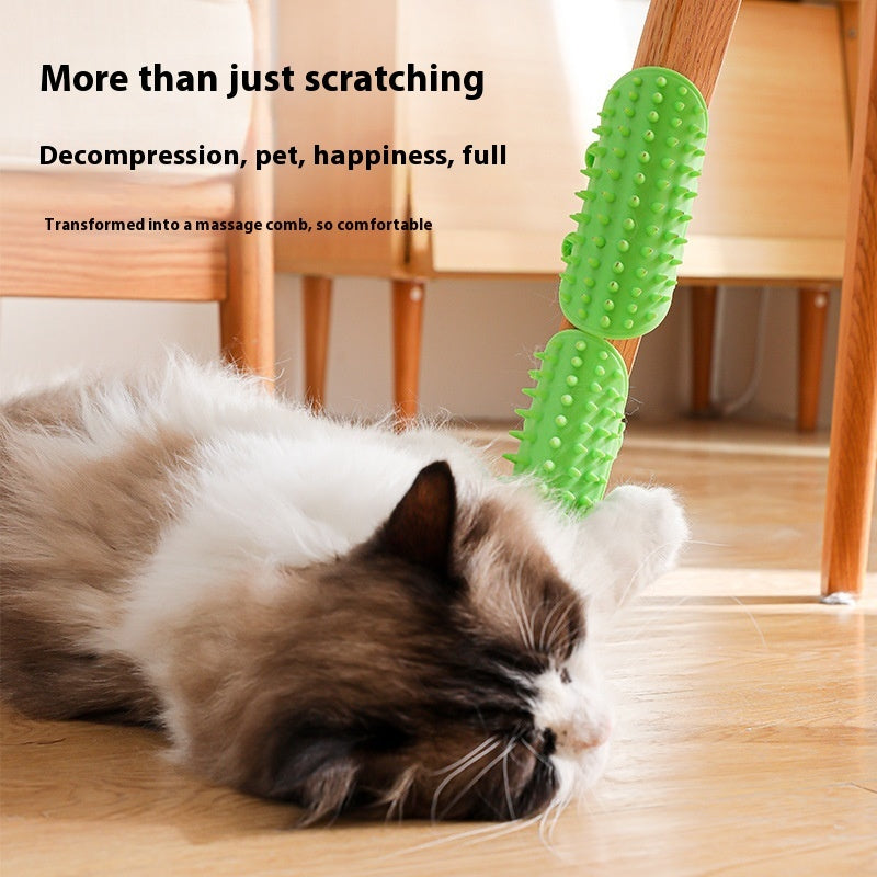 Cats Scratching Rubbing Brush