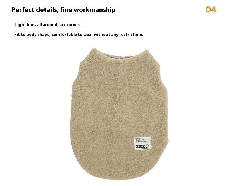 Thickened Fleece-lined Plush Vest